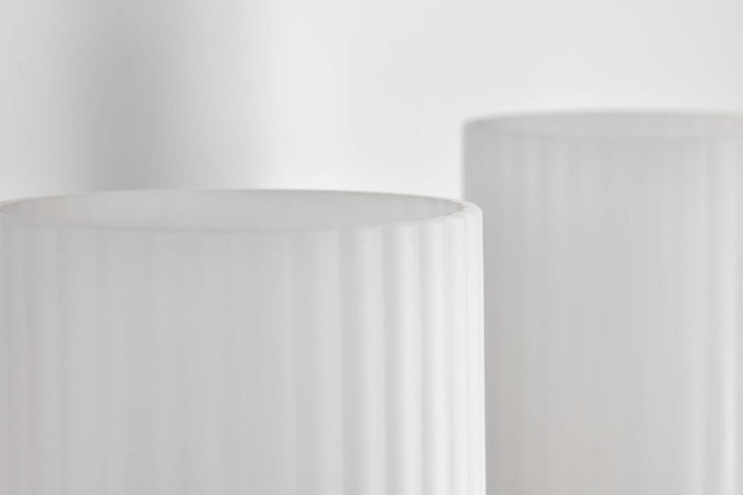 Vanity Nuvo 60-8662 Solara - 2 Light Vanity - Natural Brass Finish - Frosted Ribbed Glass Nuvo