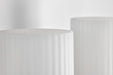 Vanity Nuvo 60-8662 Solara - 2 Light Vanity - Natural Brass Finish - Frosted Ribbed Glass Nuvo