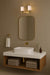 Vanity Nuvo 60-8662 Solara - 2 Light Vanity - Natural Brass Finish - Frosted Ribbed Glass Nuvo
