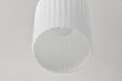 Mini Pendant Nuvo 60-8665 Solara - Mini Pendant - Natural Brass Finish - Frosted Ribbed Glass Nuvo
