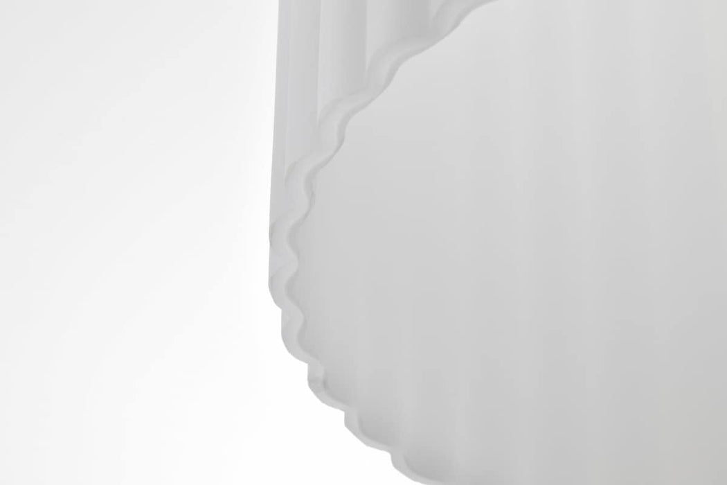 Pendant Nuvo 60-8666 Solara - Pendant - Natural Brass Finish - Frosted Ribbed Glass Nuvo