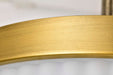 Flush Mount Nuvo 60-8668 Solara - Flush Mount - Natural Brass Finish - Frosted Ribbed Glass Nuvo