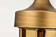 Chandelier Nuvo 60-8671 Solara - 7 Light Chandelier - Natural Brass Finish - Frosted Ribbed Glass Nuvo