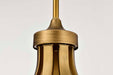 Chandelier Nuvo 60-8671 Solara - 7 Light Chandelier - Natural Brass Finish - Frosted Ribbed Glass Nuvo