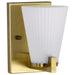 Vanity Nuvo 60-8721 Royale - 1 Light Vanity - Burnished Brass Finish - Ribbed White Glass Nuvo