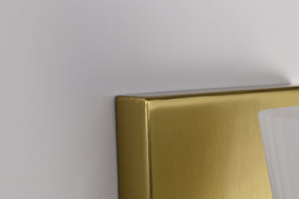 Vanity Nuvo 60-8721 Royale - 1 Light Vanity - Burnished Brass Finish - Ribbed White Glass Nuvo