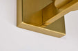 Vanity Nuvo 60-8721 Royale - 1 Light Vanity - Burnished Brass Finish - Ribbed White Glass Nuvo
