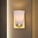 Vanity Nuvo 60-8721 Royale - 1 Light Vanity - Burnished Brass Finish - Ribbed White Glass Nuvo