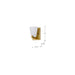 Vanity Nuvo 60-8721 Royale - 1 Light Vanity - Burnished Brass Finish - Ribbed White Glass Nuvo