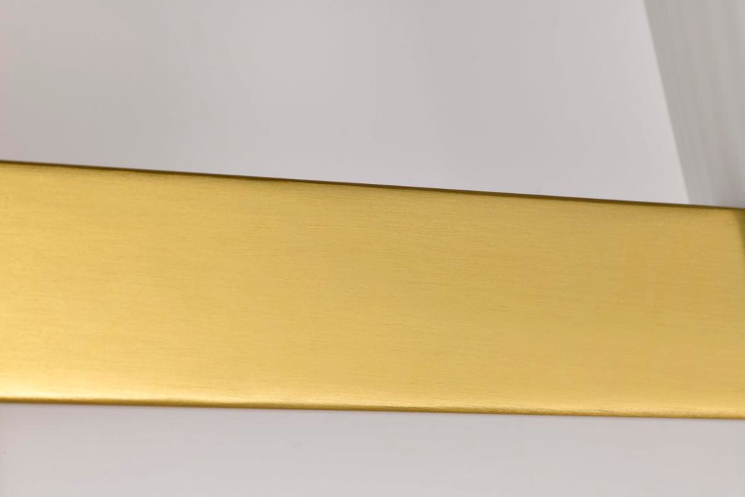 Vanity Nuvo 60-8723 Royale - 3 Light Vanity - Burnished Brass Finish - Ribbed White Glass Nuvo