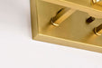 Vanity Nuvo 60-8723 Royale - 3 Light Vanity - Burnished Brass Finish - Ribbed White Glass Nuvo