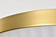 Flush Mount Nuvo 60-8725 Royale - 3 Light Flush Mount - Burnished Brass Finish - Ribbed White Glass Nuvo