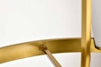 Chandelier Nuvo 60-8726 Royale - 6 Light Chandelier - Burnished Brass Finish - Ribbed White Glass Nuvo
