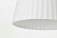 Mini Pendant Nuvo 60-8727 Royale - Mini Pendant - Burnished Brass Finish - Ribbed White Glass Nuvo