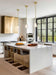 Mini Pendant Nuvo 60-8727 Royale - Mini Pendant - Burnished Brass Finish - Ribbed White Glass Nuvo