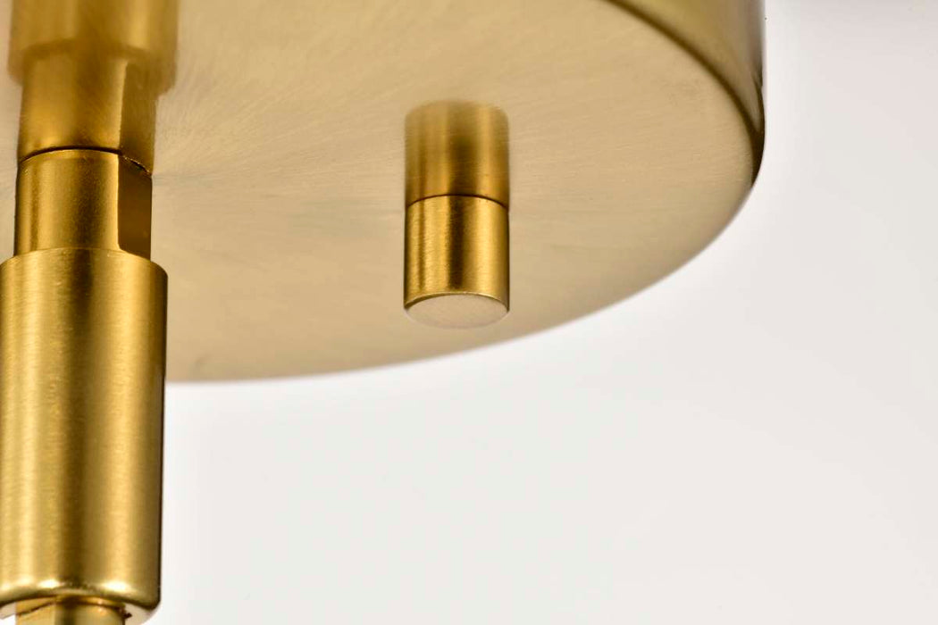 Pendant Nuvo 60-8728 Royale - Large Pendant - Burnished Brass Finish - Ribbed White Glass Nuvo