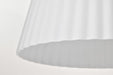 Pendant Nuvo 60-8728 Royale - Large Pendant - Burnished Brass Finish - Ribbed White Glass Nuvo