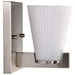 Vanity Nuvo 60-8731 Royale - 1 Light Vanity - Brushed Nickel Finish - Ribbed White Glass Nuvo