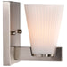 Vanity Nuvo 60-8731 Royale - 1 Light Vanity - Brushed Nickel Finish - Ribbed White Glass Nuvo