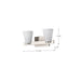 Vanity Nuvo 60-8732 Royale - 2 Light Vanity - Brushed Nickel Finish - Ribbed White Glass Nuvo