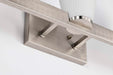 Vanity Nuvo 60-8733 Royale - 3 Light Vanity - Brushed Nickel Finish - Ribbed White Glass Nuvo