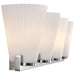 Vanity Nuvo 60-8734 Royale - 4 Light Vanity - Brushed Nickel Finish - Ribbed White Glass Nuvo