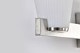 Vanity Nuvo 60-8734 Royale - 4 Light Vanity - Brushed Nickel Finish - Ribbed White Glass Nuvo