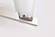 Vanity Nuvo 60-8734 Royale - 4 Light Vanity - Brushed Nickel Finish - Ribbed White Glass Nuvo