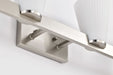 Vanity Nuvo 60-8734 Royale - 4 Light Vanity - Brushed Nickel Finish - Ribbed White Glass Nuvo
