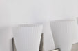 Vanity Nuvo 60-8734 Royale - 4 Light Vanity - Brushed Nickel Finish - Ribbed White Glass Nuvo