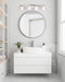Vanity Nuvo 60-8734 Royale - 4 Light Vanity - Brushed Nickel Finish - Ribbed White Glass Nuvo