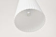 Mini Pendant Nuvo 60-8737 Royale - Mini Pendant - Brushed Nickel Finish - Ribbed White Glass Nuvo