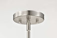 Mini Pendant Nuvo 60-8737 Royale - Mini Pendant - Brushed Nickel Finish - Ribbed White Glass Nuvo