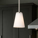 Mini Pendant Nuvo 60-8737 Royale - Mini Pendant - Brushed Nickel Finish - Ribbed White Glass Nuvo