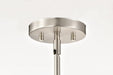 Pendant Nuvo 60-8738 Royale - Large Pendant - Brushed Nickel Finish - Ribbed White Glass Nuvo
