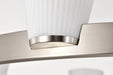 Chandelier Nuvo 60-8739 Royale - 8 Light Chandelier - Brushed Nickel Finish - Ribbed White Glass Nuvo