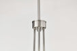 Chandelier Nuvo 60-8739 Royale - 8 Light Chandelier - Brushed Nickel Finish - Ribbed White Glass Nuvo