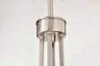 Chandelier Nuvo 60-8739 Royale - 8 Light Chandelier - Brushed Nickel Finish - Ribbed White Glass Nuvo
