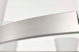 Chandelier Nuvo 60-8739 Royale - 8 Light Chandelier - Brushed Nickel Finish - Ribbed White Glass Nuvo