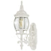 Wall Lantern Nuvo 60-885 Central Park - 1 Light - 20 in. - Wall Lantern with Clear Beveled Glass - White Finish Nuvo