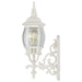 Wall Lantern Nuvo 60-885 Central Park - 1 Light - 20 in. - Wall Lantern with Clear Beveled Glass - White Finish Nuvo