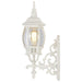 Wall Lantern Nuvo 60-885 Central Park - 1 Light - 20 in. - Wall Lantern with Clear Beveled Glass - White Finish Nuvo