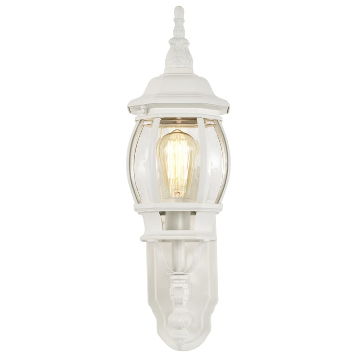 Wall Lantern Nuvo 60-885 Central Park - 1 Light - 20 in. - Wall Lantern with Clear Beveled Glass - White Finish Nuvo