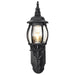 Wall Lantern Nuvo 60-887 Central Park - 1 Light - 20 in. - Wall Lantern with Clear Beveled Glass - Textured Black Finish Nuvo