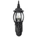 Wall Lantern Nuvo 60-887 Central Park - 1 Light - 20 in. - Wall Lantern with Clear Beveled Glass - Textured Black Finish Nuvo