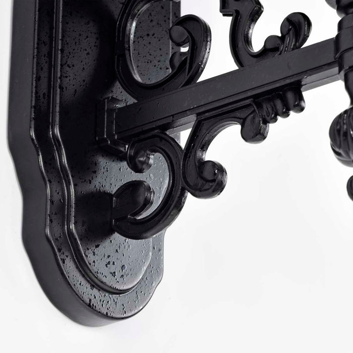 Wall Lantern Nuvo 60-887 Central Park - 1 Light - 20 in. - Wall Lantern with Clear Beveled Glass - Textured Black Finish Nuvo