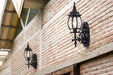 Wall Lantern Nuvo 60-887 Central Park - 1 Light - 20 in. - Wall Lantern with Clear Beveled Glass - Textured Black Finish Nuvo
