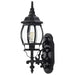 Wall Lantern Nuvo 60-887 Central Park - 1 Light - 20 in. - Wall Lantern with Clear Beveled Glass - Textured Black Finish Nuvo