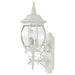 Wall Lantern Nuvo 60-888 Central Park - 3 Light - 22 in. - Wall Lantern with Clear Beveled Glass - White Finish Nuvo