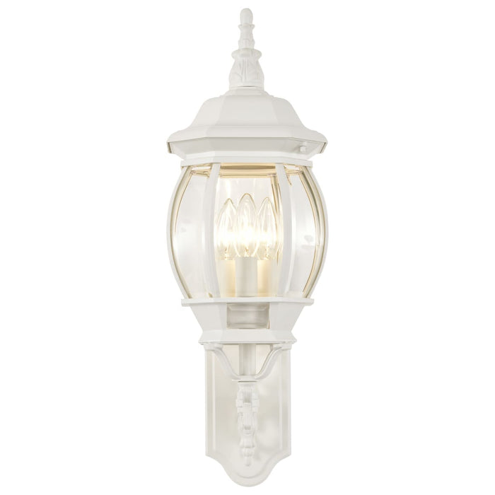 Wall Lantern Nuvo 60-888 Central Park - 3 Light - 22 in. - Wall Lantern with Clear Beveled Glass - White Finish Nuvo